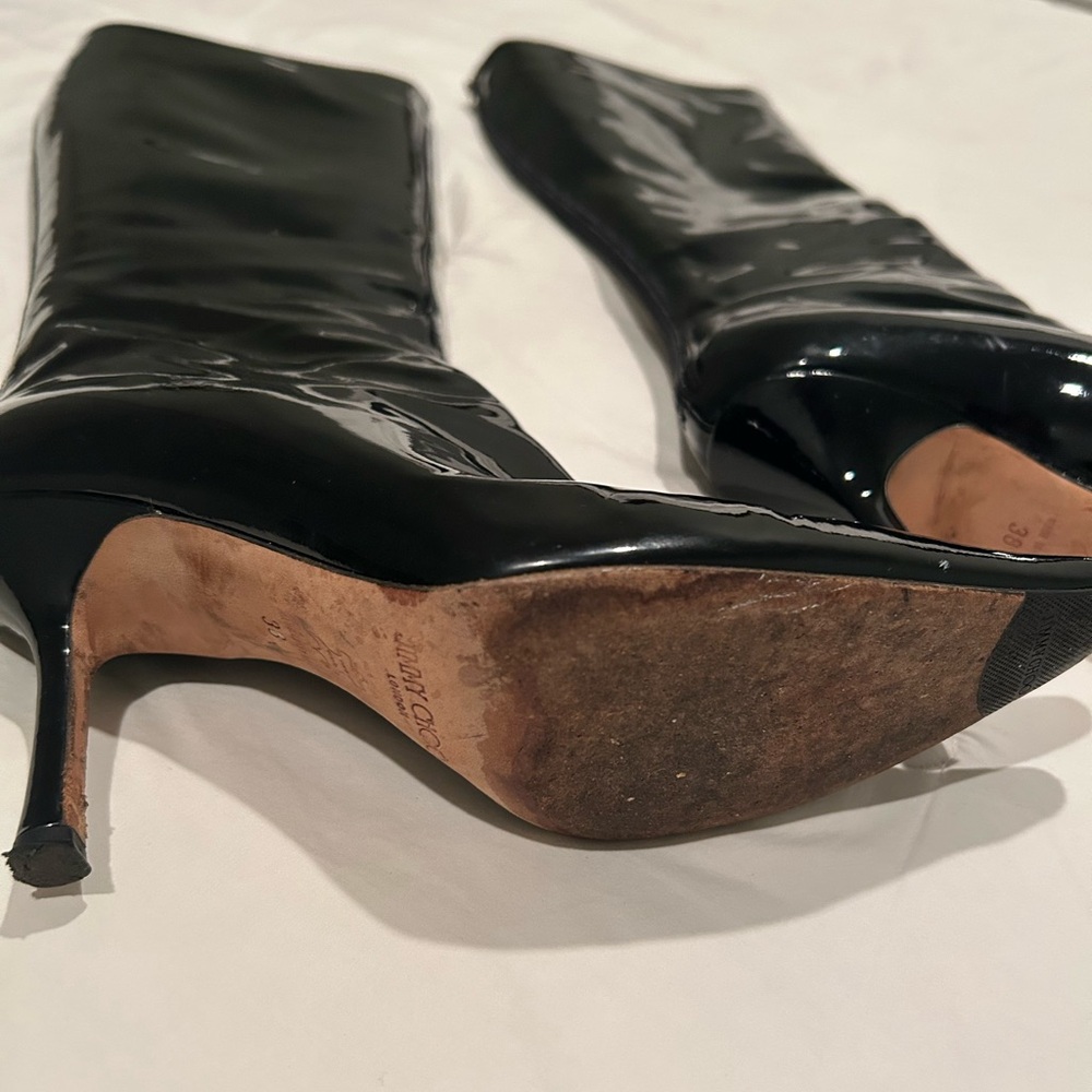Jimmy Choo black patent leather boots - Picture 10 of 10